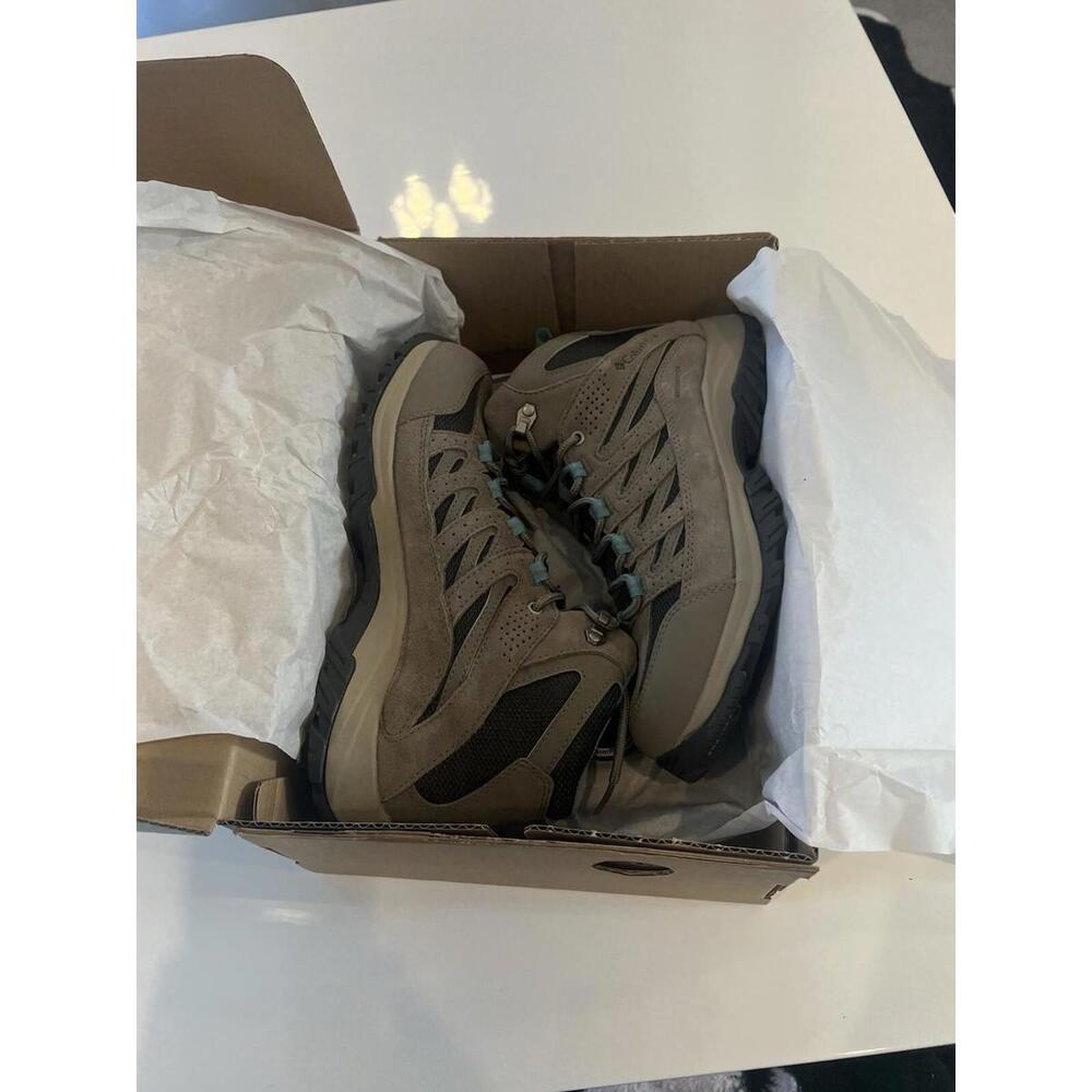 Columbia $100 Crestwood Mid WP Waterproof Womens Hiking Shoes Trail Boots 9 - Picture 5 of 11